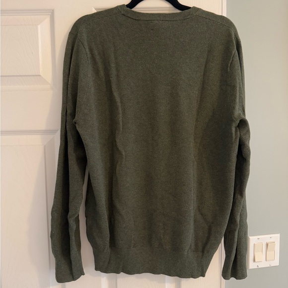 J. Crew Men's Olive Crewneck Sweater - Picture 2 of 13